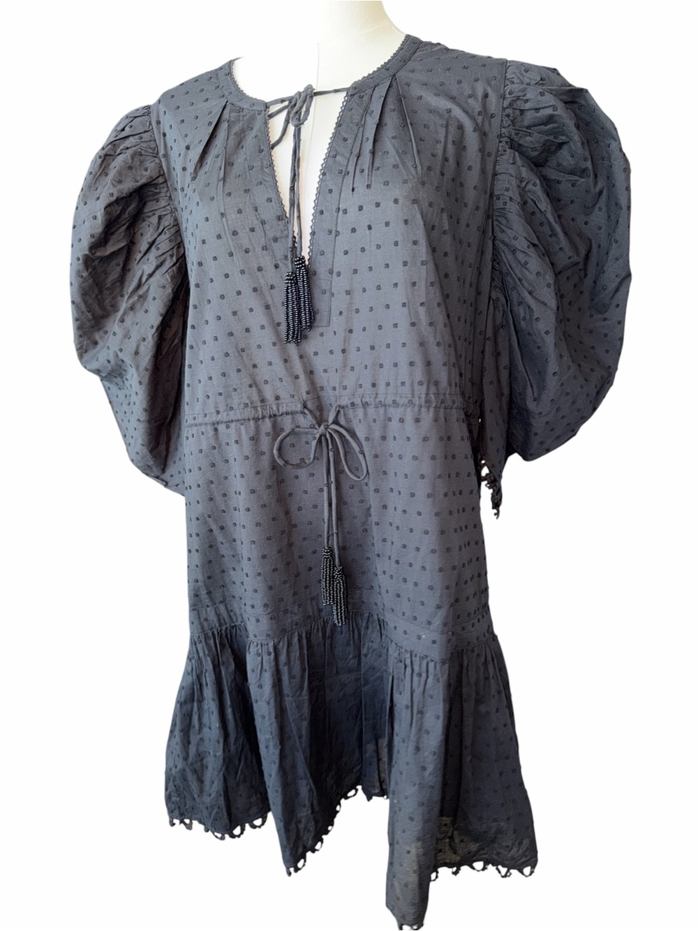 F Farm Rio Summer Garden Mini Dress in Black Size M